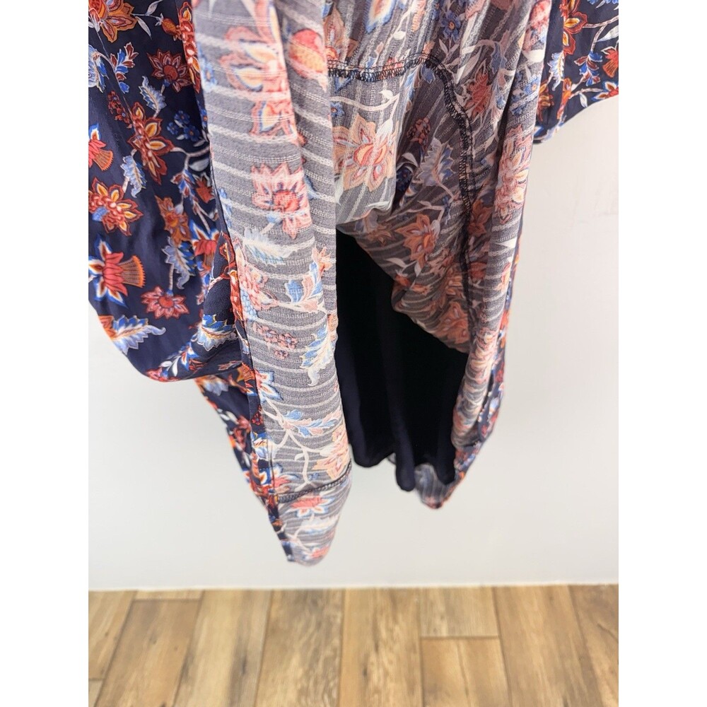 NWT Draper James Womens Midi Dress Sz XL Blue Floral Long Sleeve V Neck Wedding - Picture 10 of 12